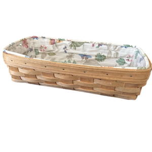 Longaberger Dresden Basket with Plastic and Fabric Liners